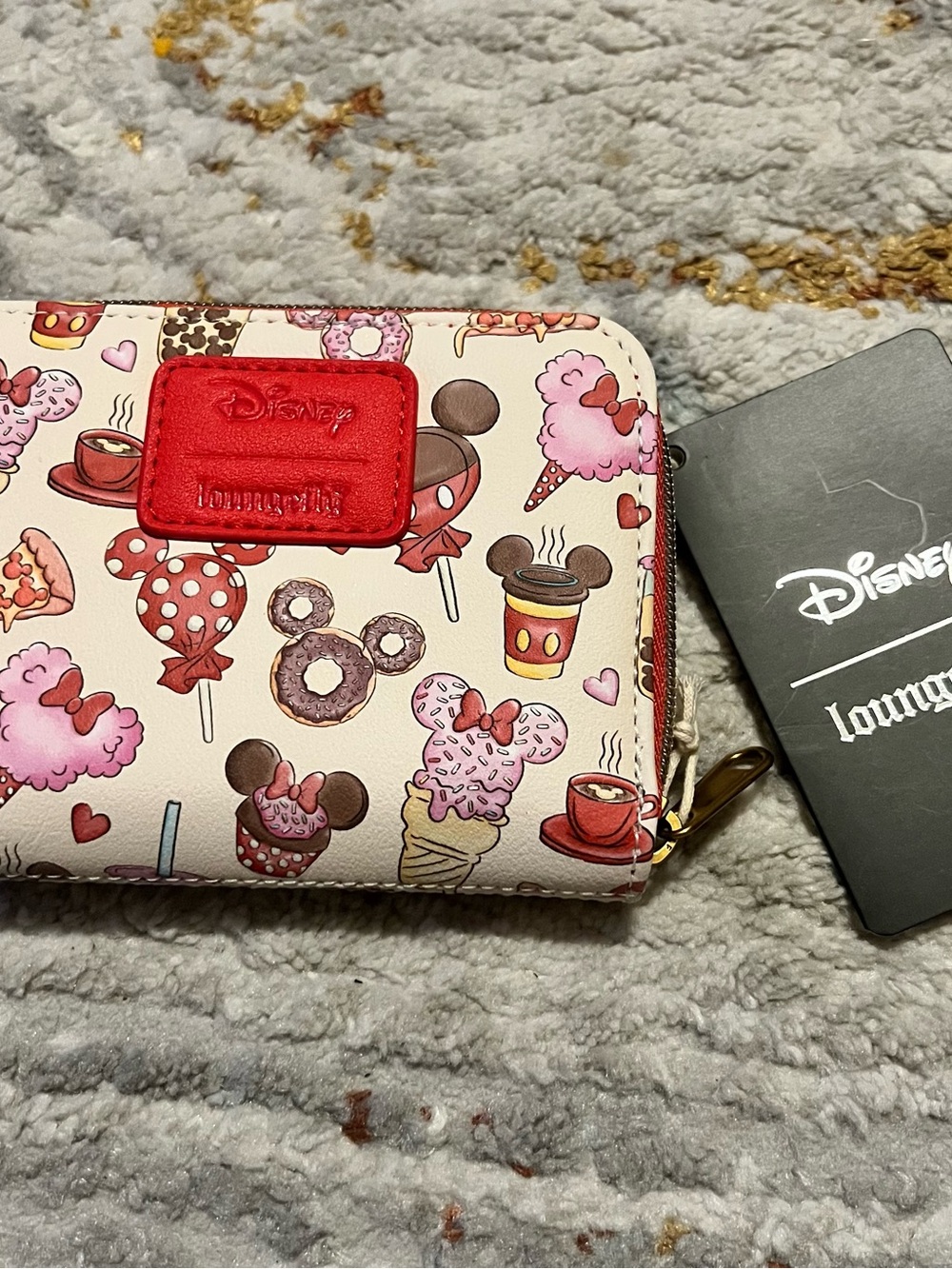 Loungefly Pink Sweets Print Zip Wallet.  NWT